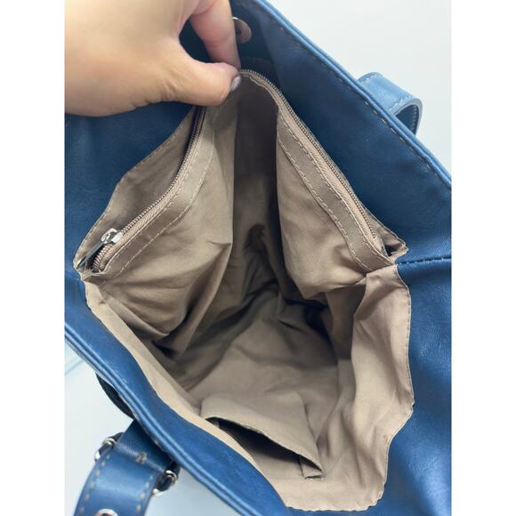 RELIC by Fossil Denim Blue Faux Leather Tote Bag - Picture 5 of 6